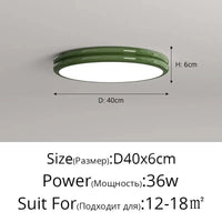 Lustre LED contemporain pour éclairage intérieur et décoration | Marco Lucetti Vert 40cm / 3 couleurs sans télécommande