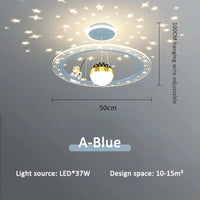 Lustre LED Cosmo pour chambre d'enfant | Marco Lucetti A bleu / 3 températures de couleur