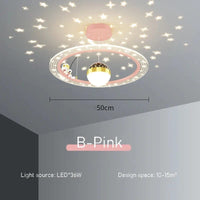 Lustre LED Cosmo pour chambre d'enfant | Marco Lucetti B Rose / 3 températures de couleur