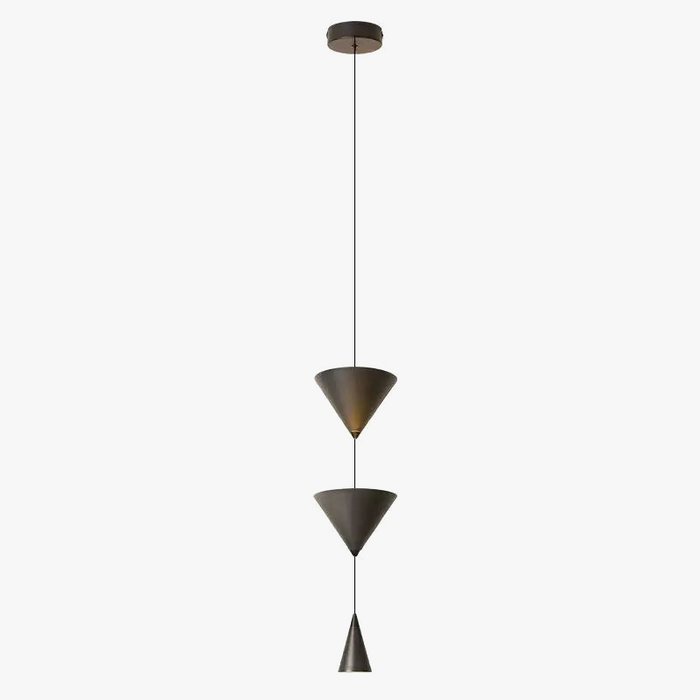 Lustre LED "Luminaire Airys" en métal blanc et noir