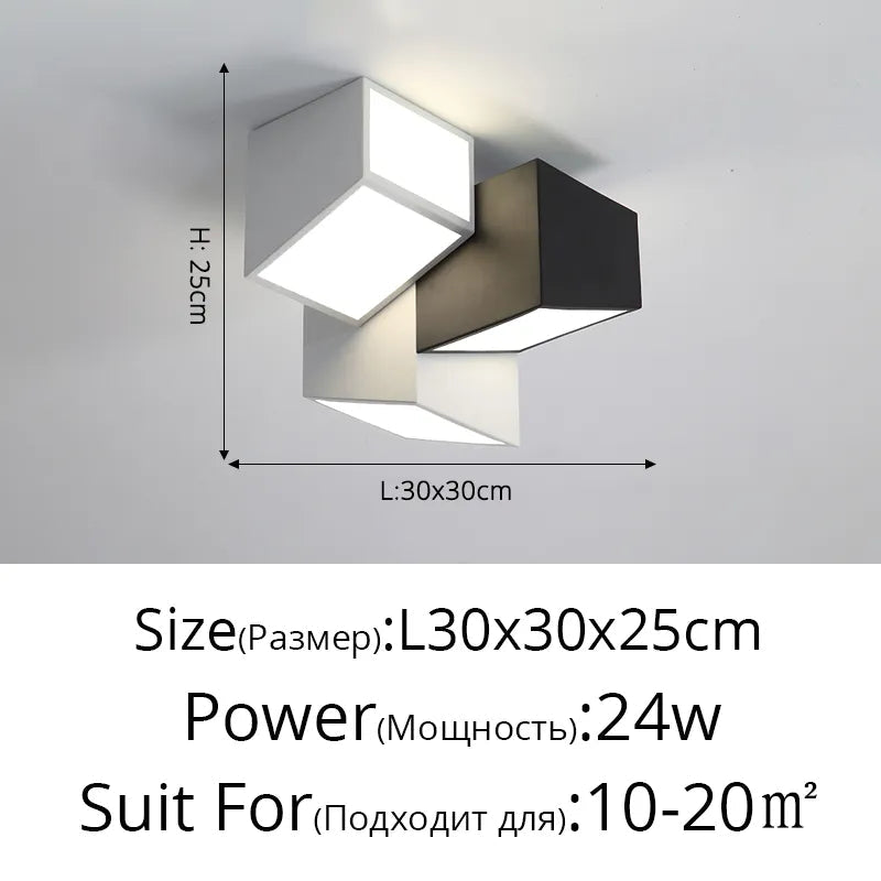 Plafonnier LED Géométrique Créatif