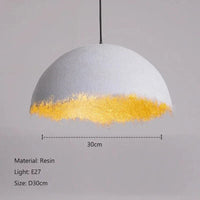 Lustre LED Créatif "Demi-Mois" - Design Italien pour Éclairage Intérieur | Marco Lucetti Blanc D30cm / Lumière 3 couleurs