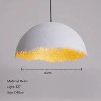 Lustre LED Créatif "Demi-Mois" - Design Italien pour Éclairage Intérieur | Marco Lucetti Blanc D40cm / Lumière 3 couleurs