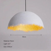 Lustre LED Créatif "Demi-Mois" - Design Italien pour Éclairage Intérieur | Marco Lucetti Blanc D50cm / Lumière 3 couleurs