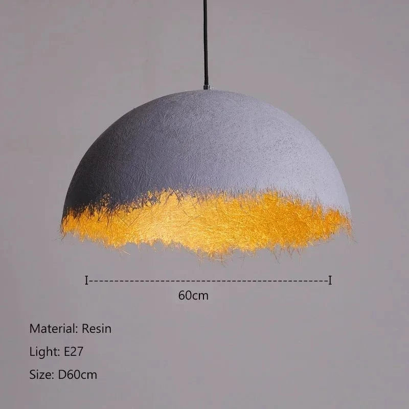Lustre LED Créatif "Demi-Mois" - Design Italien pour Éclairage Intérieur | Marco Lucetti Gris D60cm / Lumière neutre