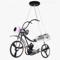 Lustre LED créatif nordique pour chambre d'enfants "Moto en Acrylique" | Marco Lucetti