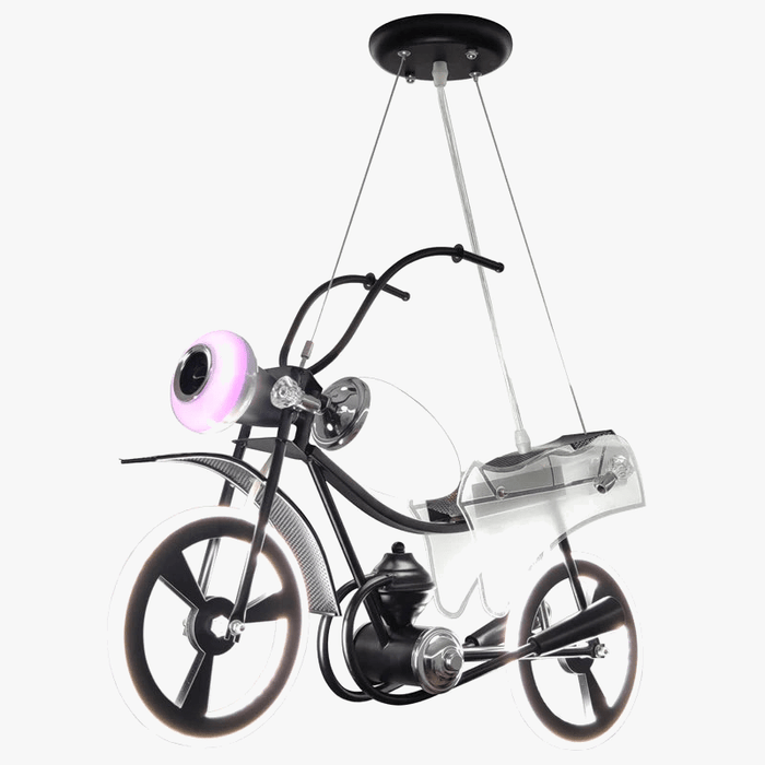 Lustre LED créatif nordique pour chambre d'enfants "Moto en Acrylique" | Marco Lucetti