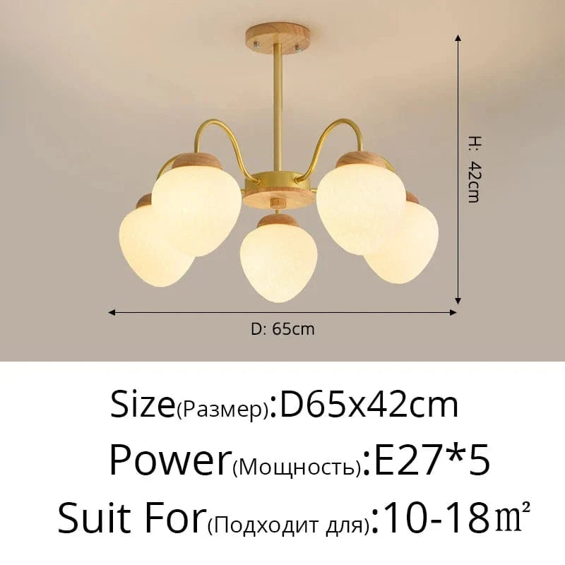 Lustre LED créatif pour salon style rétro restaurant chic | Marco Lucetti 5 têtes / Pas d&#39;ampoule