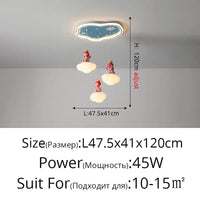 Lustre LED Créatif Trois Têtes pour Enfants - Design Enfance Brillante | Marco Lucetti