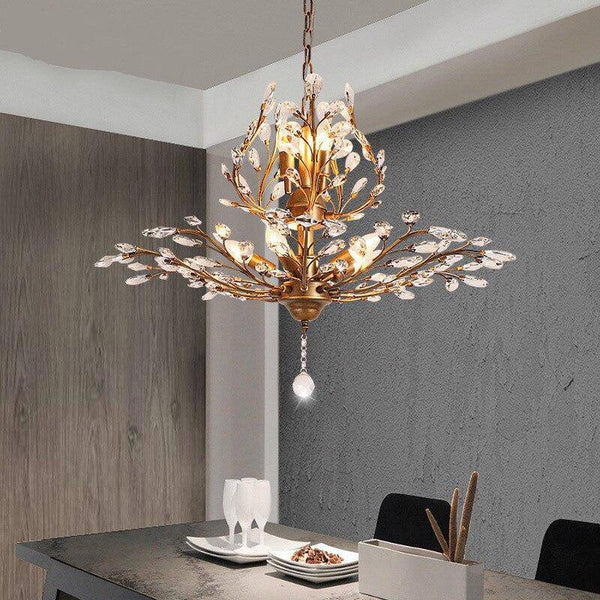 Lustre LED Cristal Doré. | Marco Lucetti