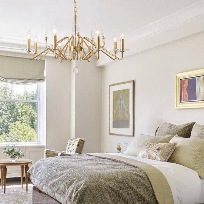 Lustre LED Cristal Doré | Marco Lucetti