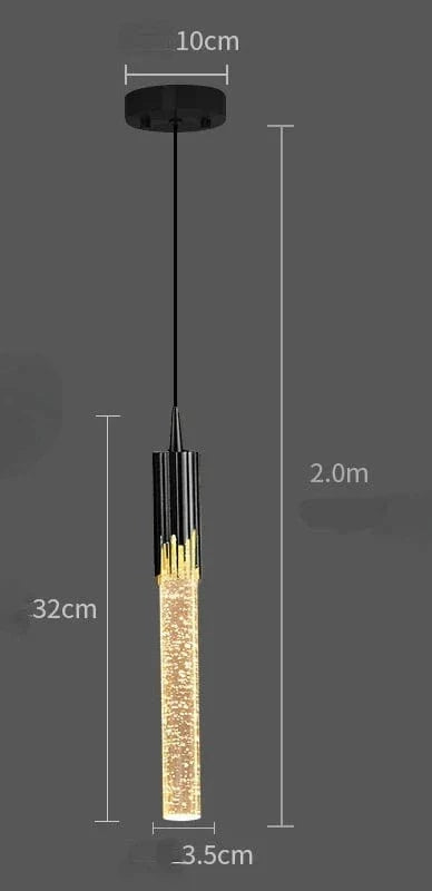 Lustre LED Cristal: Éclairage Moderne | Marco Lucetti A noir / Blanc froid