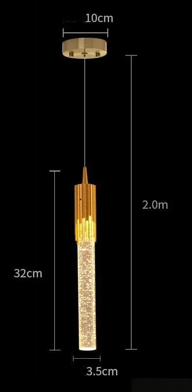 Lustre LED Cristal: Éclairage Moderne | Marco Lucetti A or / Blanc froid