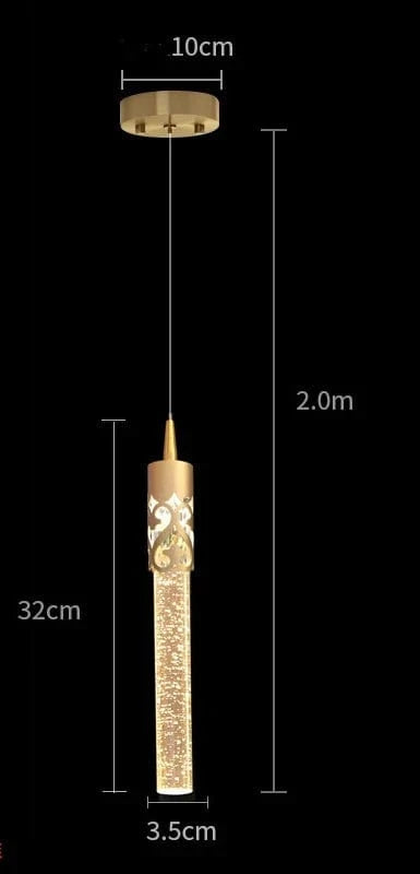 Lustre LED Cristal: Éclairage Moderne | Marco Lucetti B or / Blanc froid