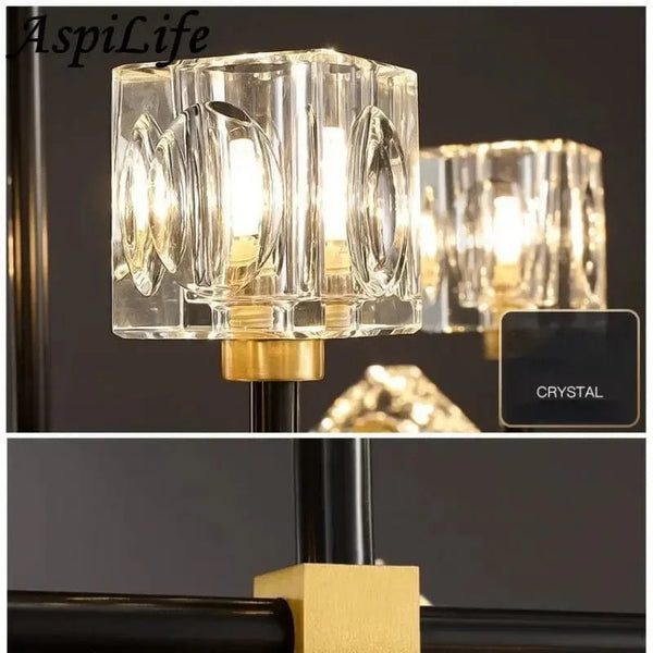 Lustre LED Cristal - Élégance Minimaliste | Marco Lucetti