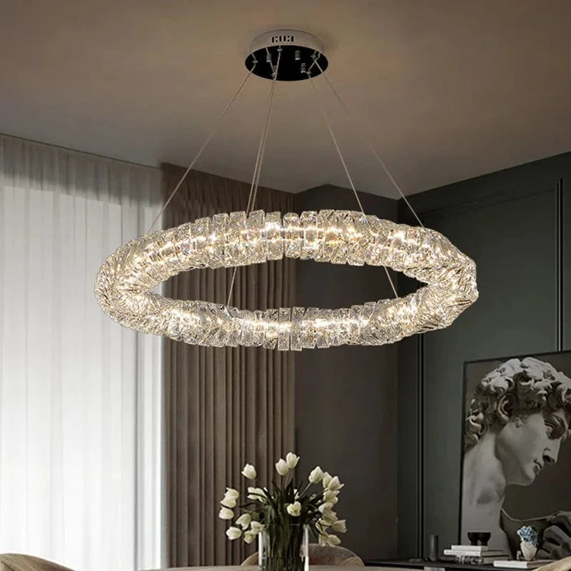 Lustre Led cristal K9 de luxeuspendu | Marco Lucetti