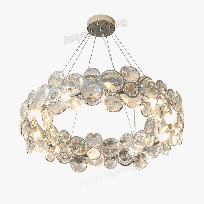 Lustre LED Cristal Moderne - Idéal pour Salon, Chambre ou Salle à Manger | Marco Lucetti