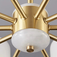 Lustre LED Cuivre Moderne Luxe - Élégance Lumineuse | Marco Lucetti