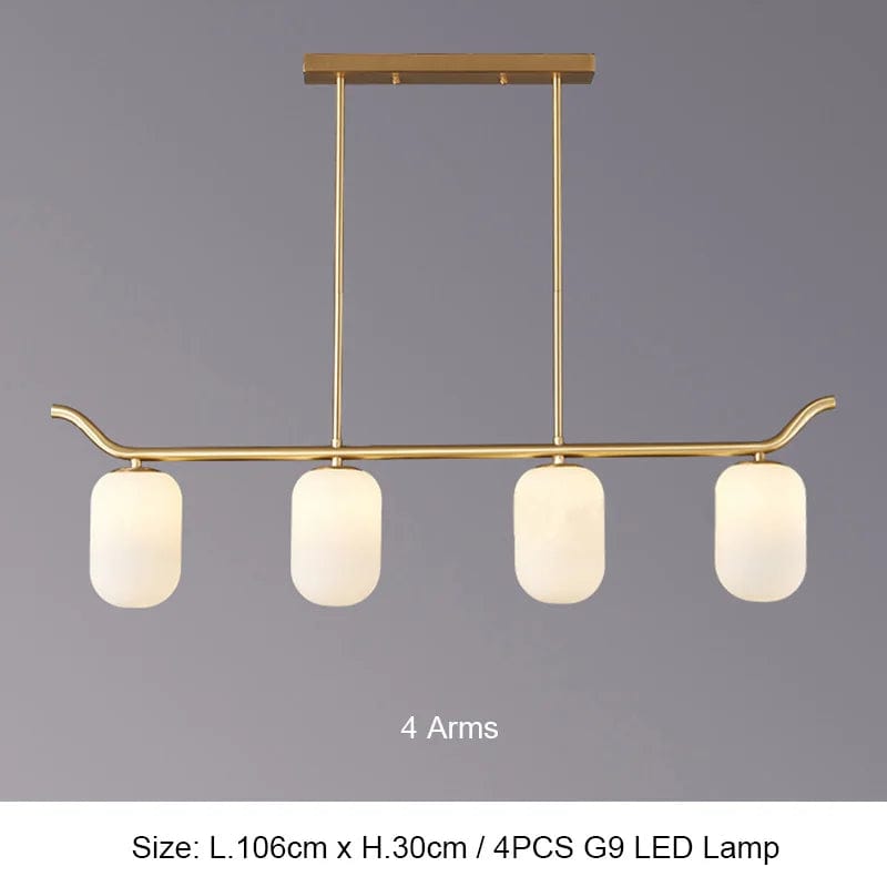 Lustre LED Cuivre Moderne Luxe - Élégance Lumineuse | Marco Lucetti