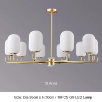 Lustre LED Cuivre Moderne Luxe - Élégance Lumineuse | Marco Lucetti