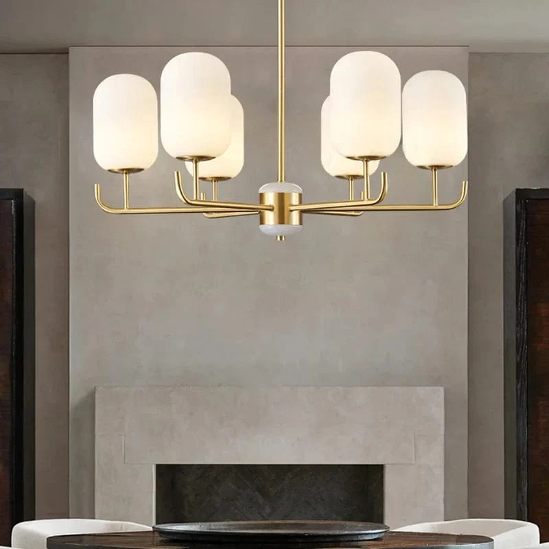 Lustre LED Cuivre Moderne Luxe - Élégance Lumineuse | Marco Lucetti