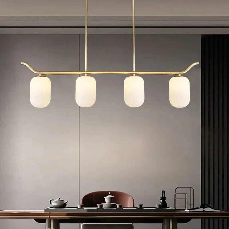 Lustre LED Cuivre Moderne Luxe - Élégance Lumineuse | Marco Lucetti