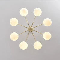 Lustre LED à la française pour une décoration intérieure.