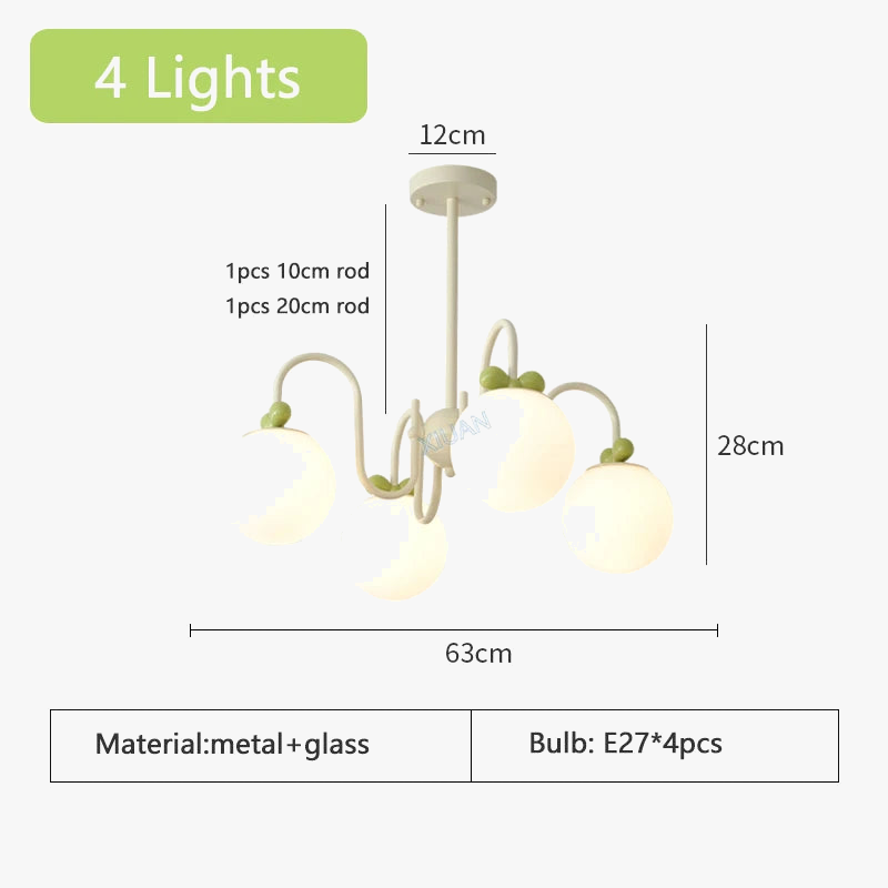 Lustre LED à la française pour une décoration intérieure.