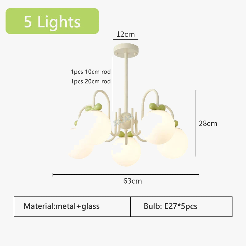 Lustre LED à la française pour une décoration intérieure.
