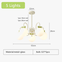 Lustre LED à la française pour une décoration intérieure.