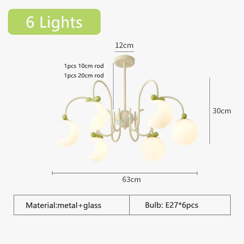 Lustre LED à la française pour une décoration intérieure.