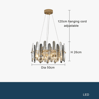 Lustre LED de Luxe en Cristal K9 et à Intensité Variable pour Décoration de Noël 2024 | Marco Lucetti