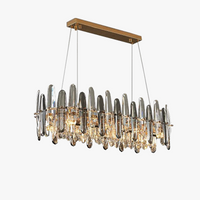 Lustre LED de Luxe en Cristal K9 avec Intensité Variable - Édition Noël 2024