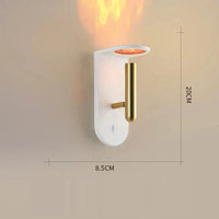 Lustre LED de Luxe Minimaliste Flamme Moderne | Marco Lucetti Blanc / Lumière chaude