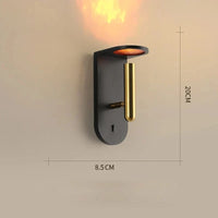 Lustre LED de Luxe Minimaliste Flamme Moderne | Marco Lucetti Noir / Lumière chaude