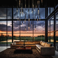 Lustre LED de Luxe Moderne en Cristal pour Escalier | Marco Lucetti