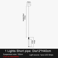 Lustre LED de Luxe Moderne pour Décoration Duplex Grenier Restaurant | Marco Lucetti 1 lumière / Lustre doré / Blanc chaud