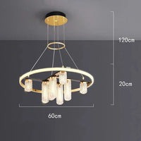 Lustre LED de Luxe Moderne pour un Éclairage Intérieur Exceptionnel | Marco Lucetti 8 têtes / Gradation à distance RC