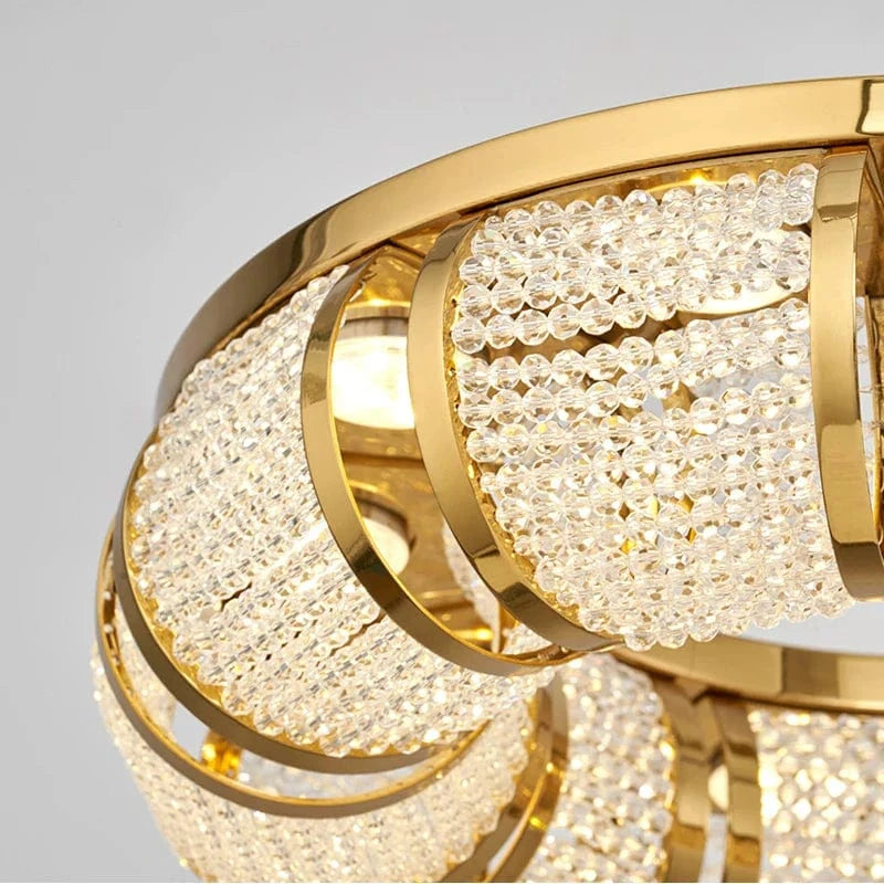 Lustre LED de Luxe Moderne pour Villa en Acier Inoxydable | Marco Lucetti