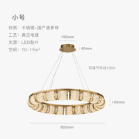 Lustre LED de Luxe Moderne pour Villa en Acier Inoxydable | Marco Lucetti