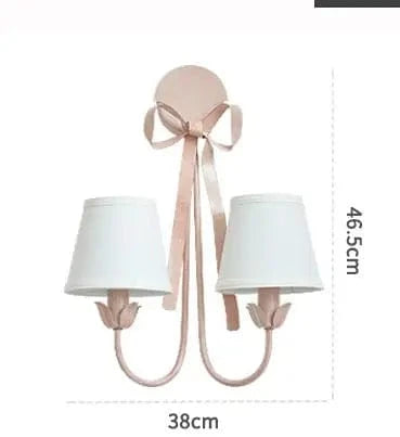 Lustre LED de style européen pour chambre de princesse - Éclat royal | Marco Lucetti Applique 2 lumières