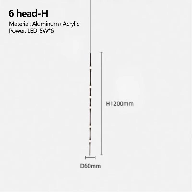 Lustre LED de Style Nordique Noir | Marco Lucetti