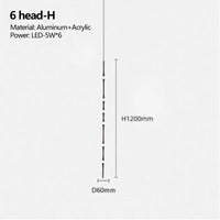 Lustre LED de Style Nordique Noir | Marco Lucetti