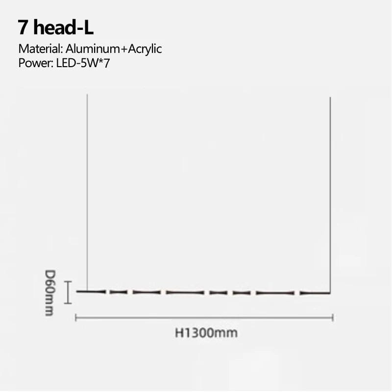 Lustre LED de Style Nordique Noir | Marco Lucetti