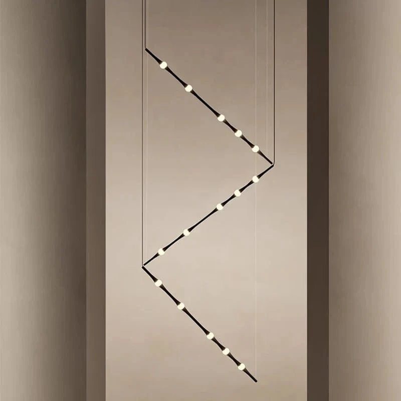 Lustre LED de Style Nordique Noir | Marco Lucetti