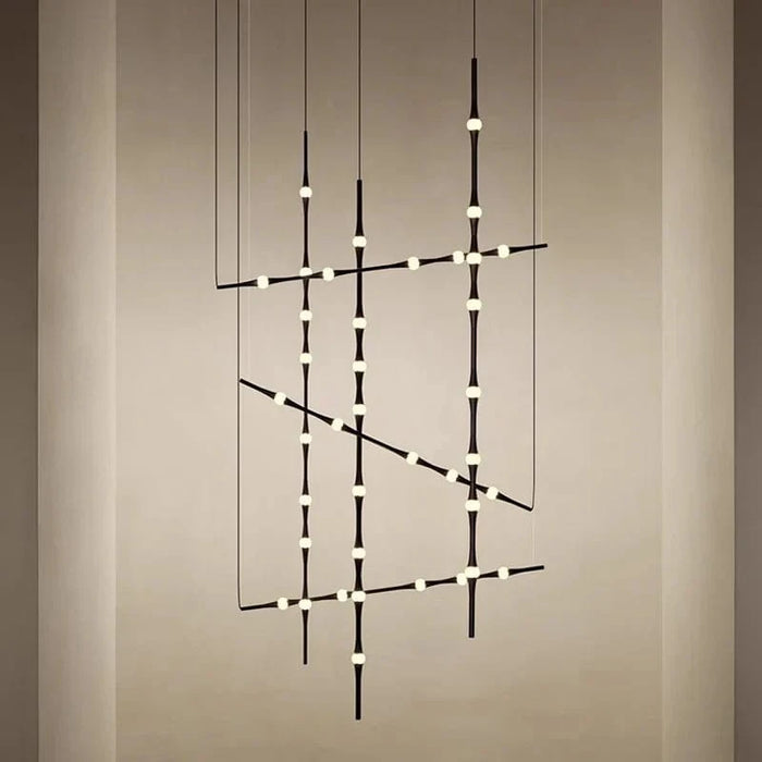 Lustre LED de Style Nordique Noir | Marco Lucetti