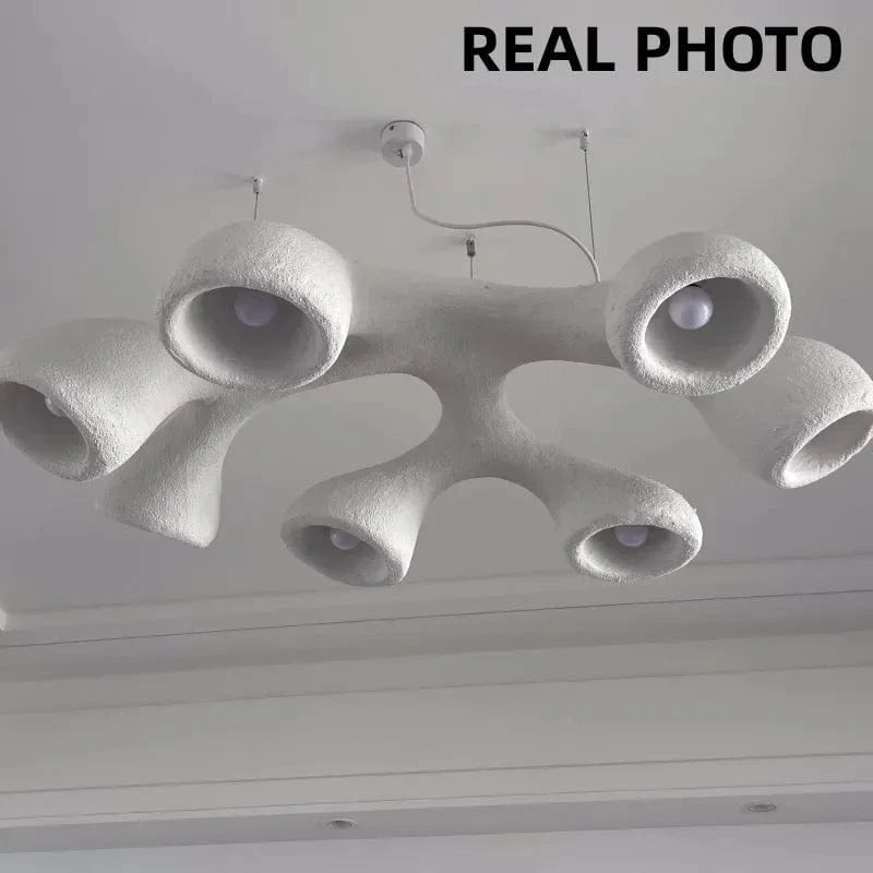 Lustre LED de style Wabi-Sabi japonais pour villa clubhouse duplex | Marco Lucetti