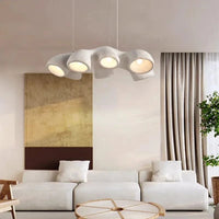 Lustre LED de style Wabi-Sabi japonais pour villa clubhouse duplex | Marco Lucetti