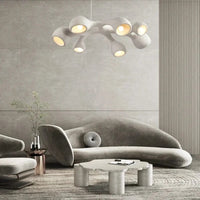 Lustre LED de style Wabi-Sabi japonais pour villa clubhouse duplex | Marco Lucetti