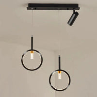 Lustre LED Décoratif pour Intérieur - Éclairage de Plafond | Marco Lucetti Noir 3 têtes / Blanc froid